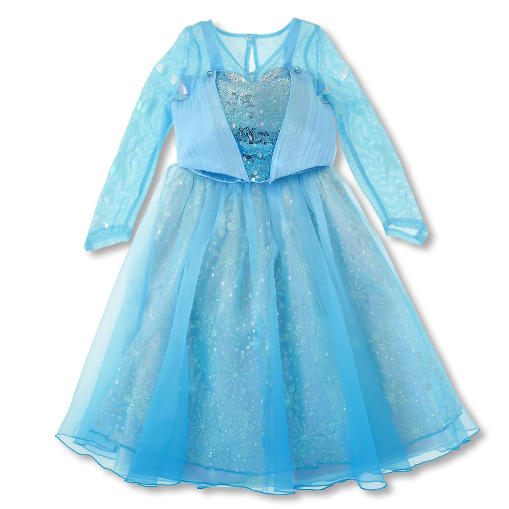 エルサ キッズ用ドレス デラックス ブルー 110 120