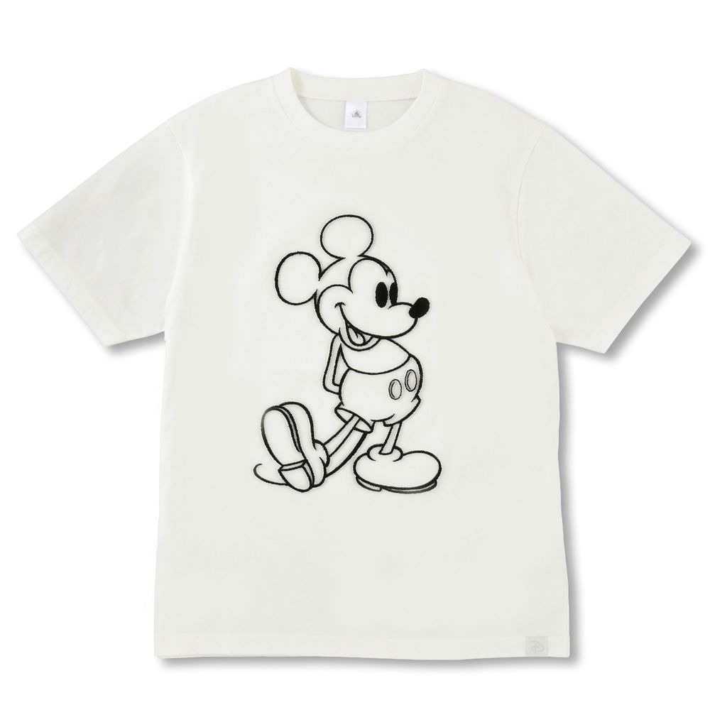 ミッキー 半袖Tシャツ スタンディングポーズ ホワイト M L MAGICAL LABEL