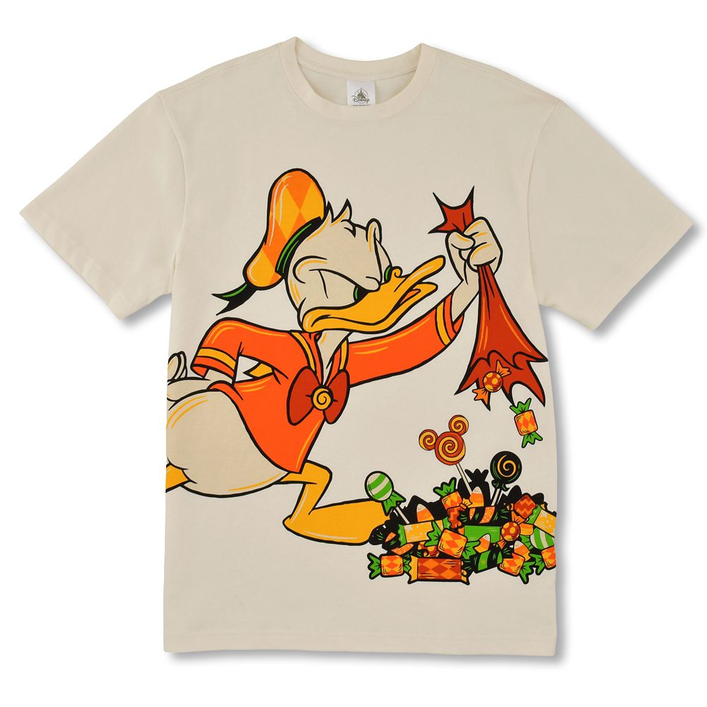 ドナルド 半袖Tシャツ ホワイト L XL Disney Halloween 2026