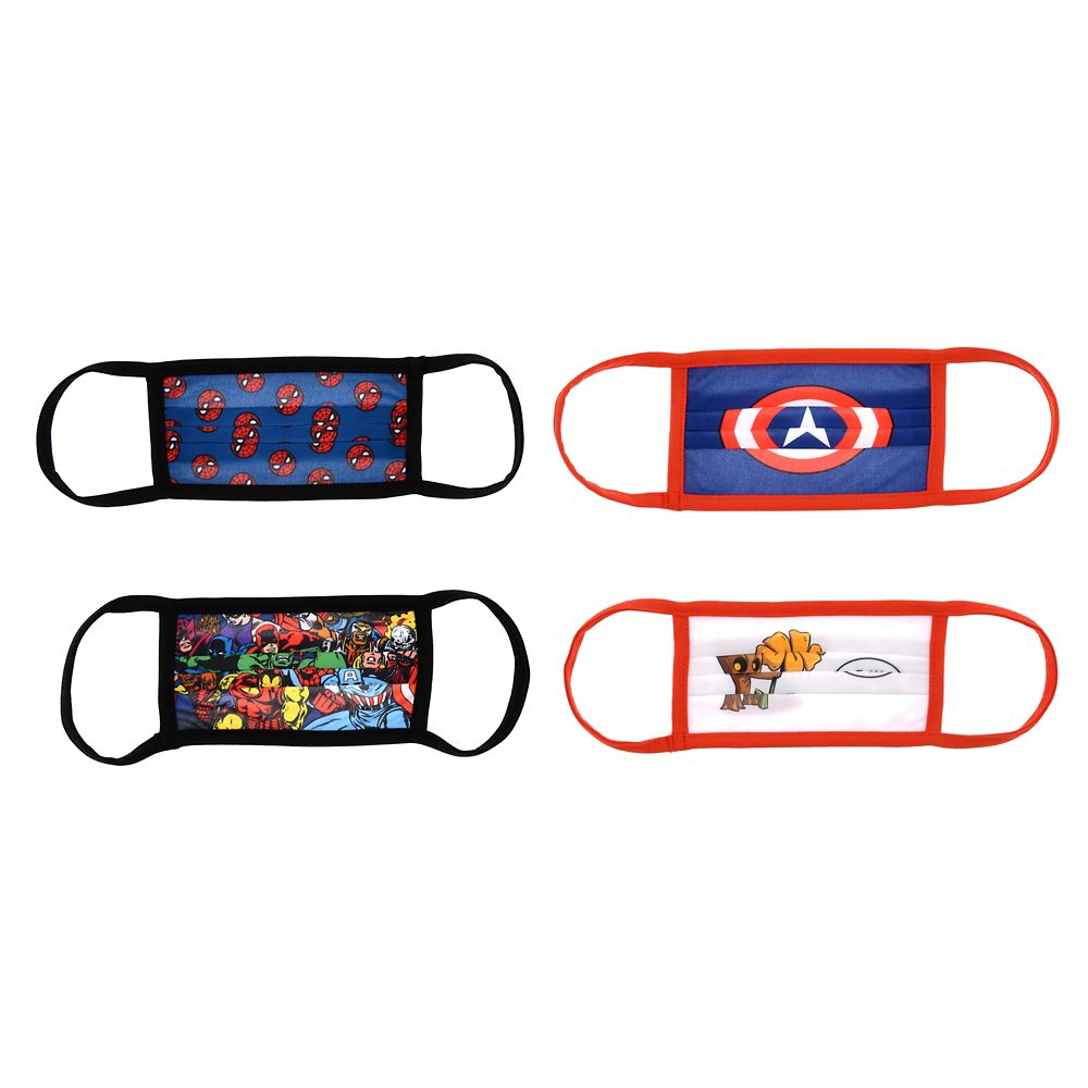 公式 ショップディズニー マーベル 家庭用布マスク 4枚セット