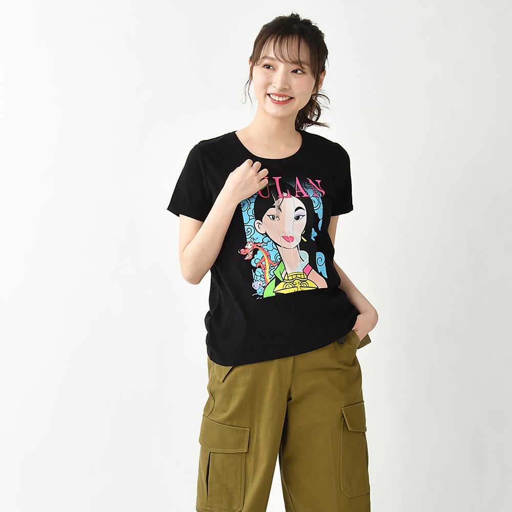 公式 ショップディズニー ムーラン ムーシュー クリキー 半袖tシャツ ブラック